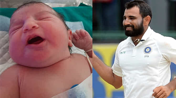 आमच्या घरी नन्ही परी, मोहम्मद शमीकडून बाळाचा फोटो शेअर