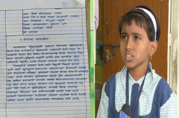 मोत्याच्या दाण्यांसारखं हस्ताक्षर सोशल मीडियावर व्हायरल, तिसरीतील मुलीचे जयंत पाटलांकडून कौतुक