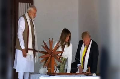 कापसापासून धागा तयार होतो? चरखा पाहून मेलानिया ट्रम्प आश्चर्यचकित