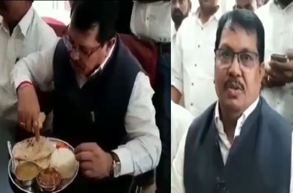 शिवभोजन थाळीचा आस्वाद घेतल्यानंतर मंत्री विजय वडेट्टीवार म्हणतात... शिवभोजन थाळीचा आस्वाद घेतल्यानंतर मंत्री विजय वडेट्टीवार म्हणतात...