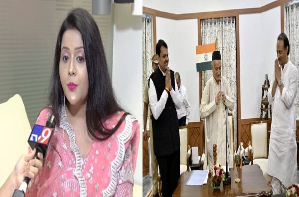 पहाटेच्या शपथविधीवर अमृता फडणवीस यांची पहिली प्रतिक्रिया पहाटेच्या शपथविधीवर अमृता फडणवीस यांची पहिली प्रतिक्रिया