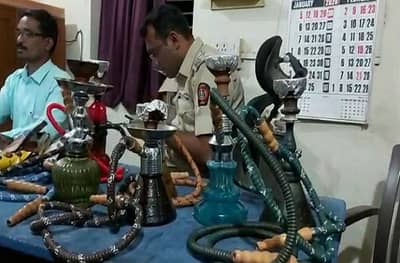 चंद्रपुरात दारुबंदीनंतर हुक्का पार्लरवर धडक कारवाई, डझनभर हुक्का पॉट जप्त