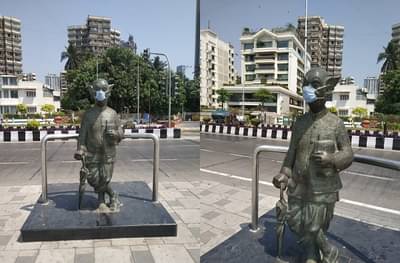 Corona : कोरोनाची धास्ती! कॉमन मॅनलाही मास्क घातला