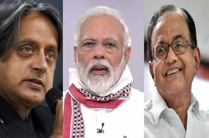 Lockdown | नरेंद्र मोदींच्या निर्णयाला कॉंग्रेसचे दिग्गज नेते शशी थरुर-चिदंबरम यांचा पाठिंबा
