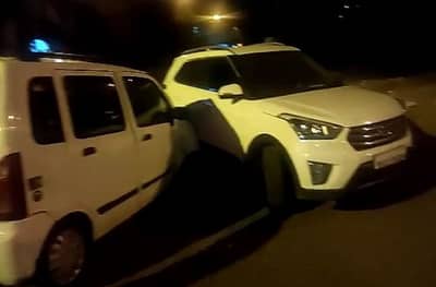 नाशिकमध्ये मद्यधुंद पोलिसांचा राडा, स्वत: गाडी ठोकून दुसऱ्या ड्रायव्हरला मारहाण