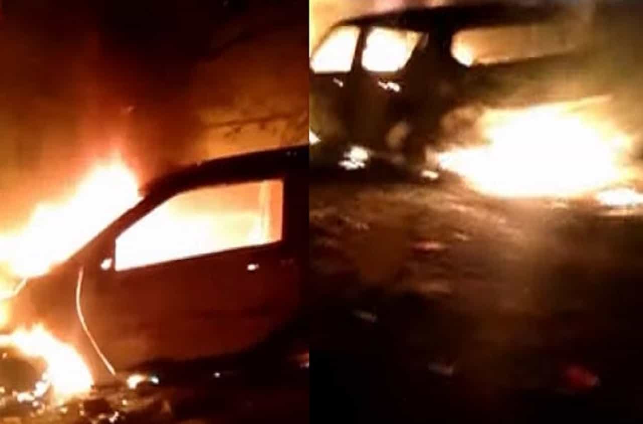 सांगलीत परप्रांतियांचा हैदोस, सिगरेट न दिल्याने दुकानदाराची स्विफ्ट पेटवली, दुकानाची तोडफोड