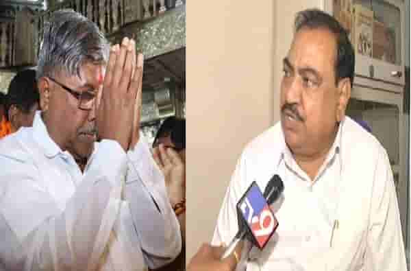 नाथाभाऊ, मुक्ताईनगरात नेऊन 2 थोबाडीत मारा, पण...... : चंद्रकांत पाटील