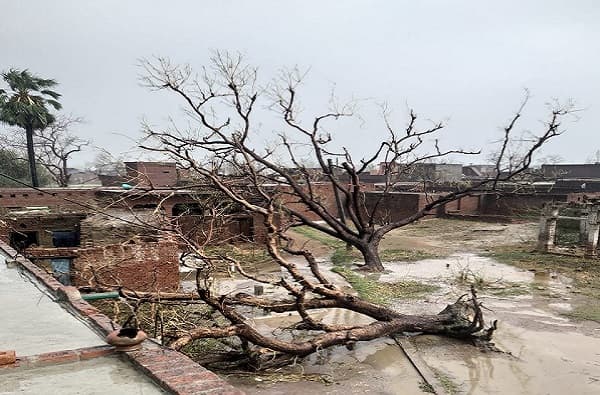 उत्तर प्रदेशच्या कन्नोजमध्ये चक्रीवादळ आणि गारांचा पाऊस, 6 जणांचा मृत्यू