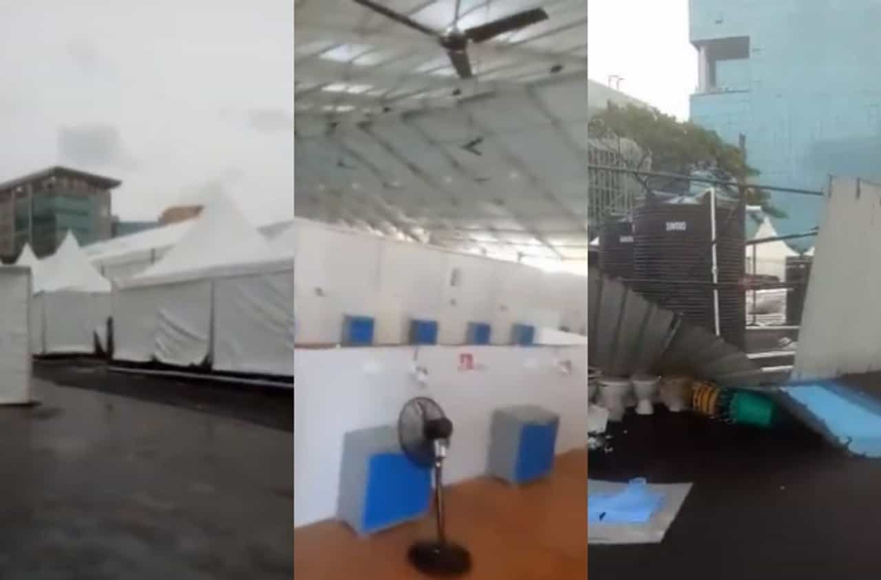 बीकेसीमधील कोविड 19 केंद्रालाही चक्रीवादळाचा जोरदार फटका, नितेश राणेंकडून व्हिडीओ पोस्ट करत टीका