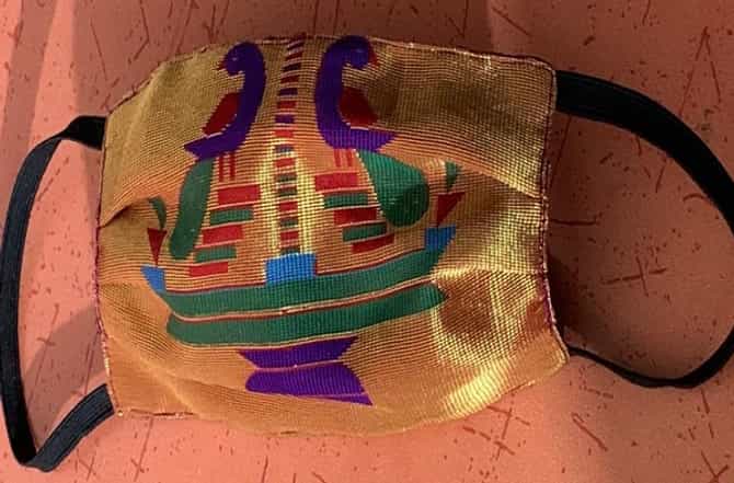 Paithani Mask | कोरोनापासून बचावासाठी मुंबईकरांची खास पैठणी मास्कला पसंती