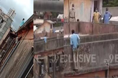 दादरमध्ये इमारतीच्या कठड्यावरुन पोलिसाचा आत्महत्येचा प्रयत्न, वरिष्ठांच्या विनवणीने चार तासांच्या थरारनाट्यावर पडदा