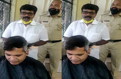 सलूनवाला कोव्हिड योद्धा, ड्युटीवरील पोलीस, डॉक्टरांचे केस कटिंग करुन सेवा