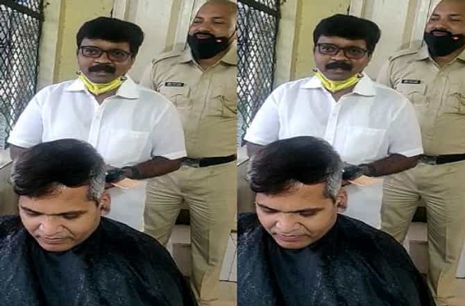 सलूनवाला कोव्हिड योद्धा, ड्युटीवरील पोलीस, डॉक्टरांचे केस कटिंग करुन सेवा