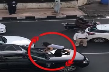 VIDEO : पती दुसऱ्या महिलेसोबत कारमध्ये, मुंबईच्या ट्रॅफिकमध्ये  नवऱ्याची गाडी अडवून बायकोचा हंगामा