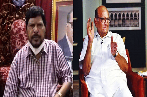 महाराष्ट्रात भाजप-राष्ट्रवादीची युती व्हावी, आठवलेंचे पवारांना एनडीएत निमंत्रण