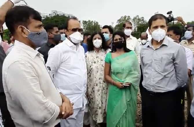 कामगार कुठले आहेत? महाराष्ट्राच्या कोणत्या भागातले? जम्बो कोव्हिड सेंटरच्या पाहणीवेळी अजित पवारांची विचारणा