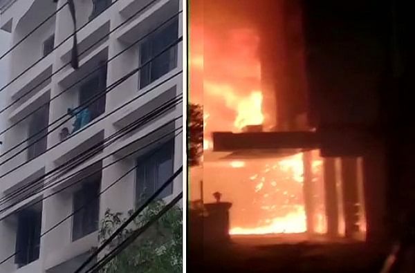 Andhra Pradesh Fire | कोव्हिड सेंटरमध्ये भीषण आग, कोरोनाग्रस्तांसह 11 जणांचा होरपळून मृत्यू