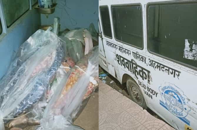 अहमदनगरमध्ये एकावर एक रचलेले 12 कोरोना रुग्णांचे मृतदेह, शिवसेना नगरसेवकाकडून व्हिडीओ जारी