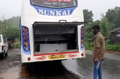 कशेडी घाटात चाकरमान्यांची लूट, धावत्या बसच्या डिक्कीतून 50 हजारांचं सामान लंपास