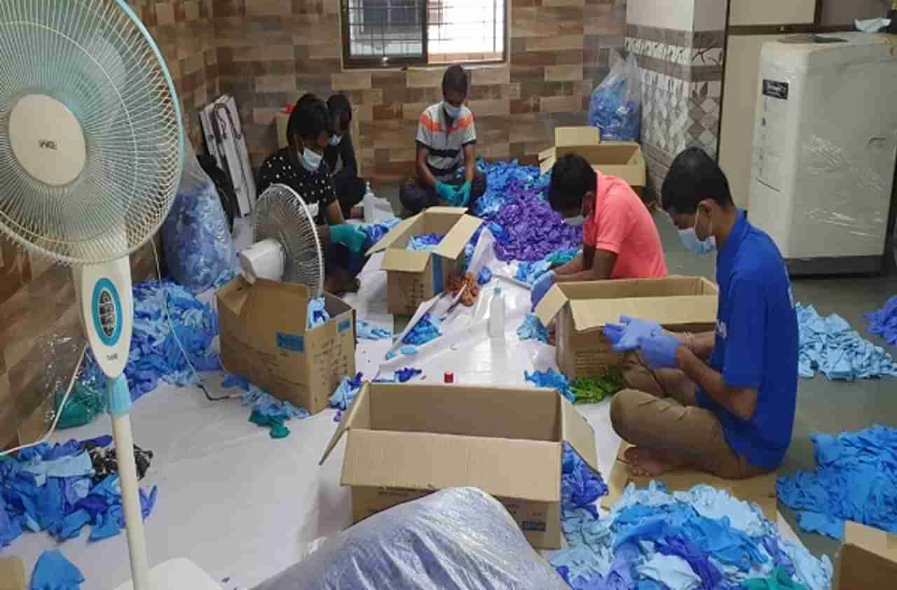 Navi Mumbai | डॉक्टरांनी वापरलेल्या ग्लोव्ह्जची धुवून पुन्हा विक्री, 263 गोण्या जप्त