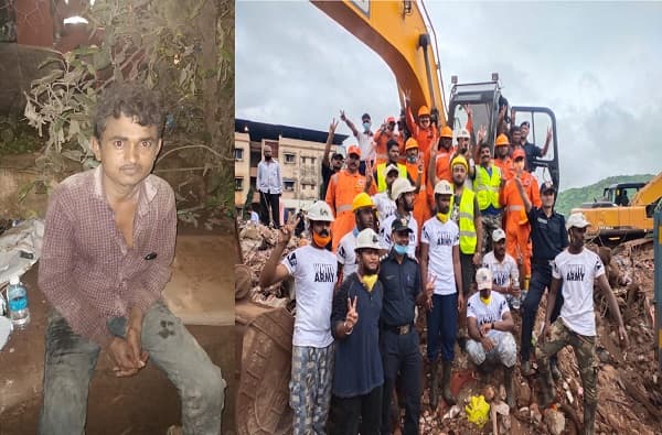 Mahad Building Collapse | महाडच्या शोध मोहिमेत 26 तास पोकलेन चालवलं, बीडचा 24 वर्षीय रिअल हिरो किशोर लोखंडे