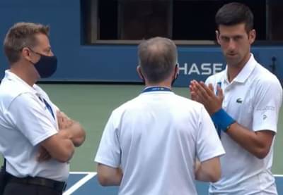 US Open | नोवाक जोकोविचची यूएस ओपनमधून हकालपट्टी, लाईन जजच्या घशावर चेंडू मारल्याने कारवाई