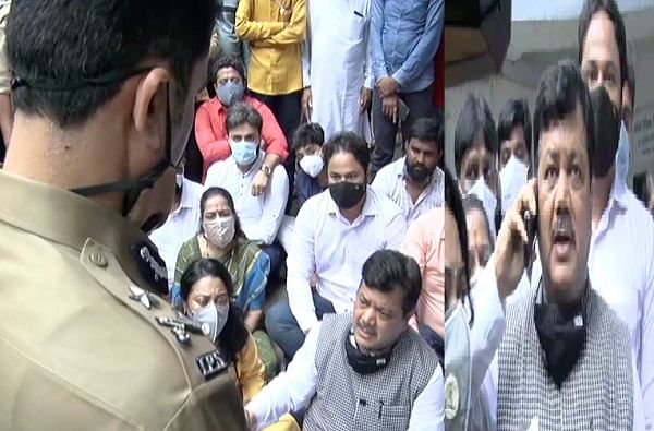 नि. नौदल अधिकारी मारहाण : शिवसेनेविरोधात भाजपचं आंदोलन, नांगरे पाटील घटनास्थळी, गृहमंत्र्यांचा दरेकरांना फोन नि. नौदल अधिकारी मारहाण : शिवसेनेविरोधात भाजपचं आंदोलन, नांगरे पाटील घटनास्थळी, गृहमंत्र्यांचा दरेकरांना फोन