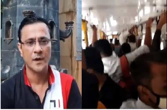 बसच्या गर्दीत नाही, पण रेल्वेत कोरोना होतो का? संदीप देशपांडेंचा ठाकरे सरकारला सवाल