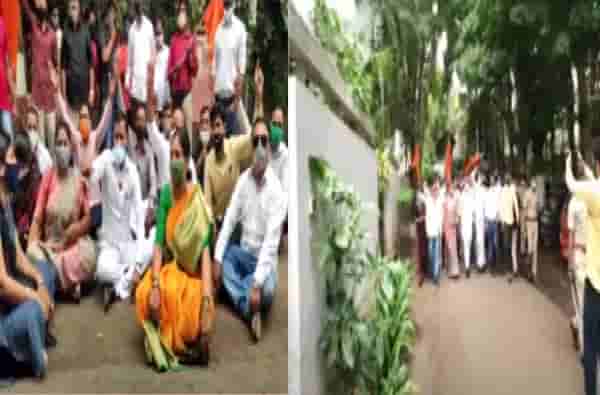 मराठा क्रांती मोर्चाचे राज्यभर आंदोलन, दानवेंच्या घरासमोर ढोल बजाव, तर टोपेंना घेराव घालण्याचा प्रयत्न