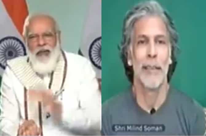 तू खरंच 55 वर्षांचा आहेस? मिलिंद सोमणच्या फिटनेसने पंतप्रधान मोदीही अवाक