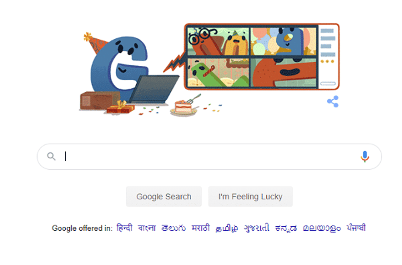 Google Birthday Doodle : गुगलचा 22 वा जन्मदिवस, जन्मदिनानिमित्त खास डुडल