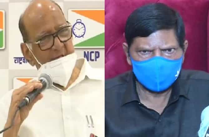 रामदास आठवलेंचा आमदार-खासदार तरी आहे का? आठवलेंच्या ऑफरवर पवारांच्या कानपिचक्या