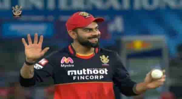 IPL 2020 : विराट कोहली ICC चे नियम विसरला, मागितली पंचांची माफी