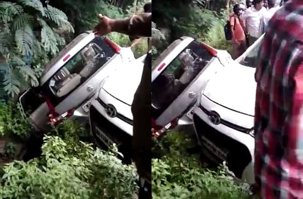 नवी मुंबईत बेलापूर उड्डाणपुलाखाली विचित्र अपघात, 3 गाड्या एकमेकांवर आदळल्या