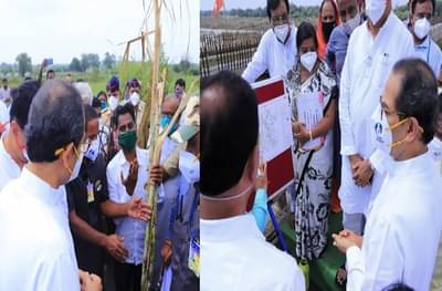 PHOTO : मुख्यमंत्री उद्धव ठाकरे बांधावर, नुकसानीच्या पाहणीसह शेतकऱ्यांना धीर