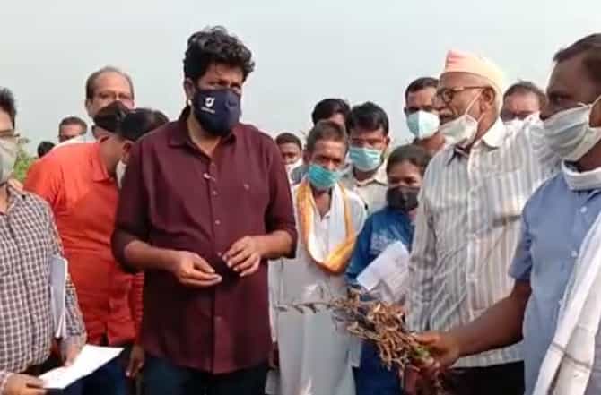 शेतकऱ्यांना दिवाळीपूर्वी आर्थिक मदत, बांधावर जाऊन मंत्री बच्चू कडूंचं आश्वासन