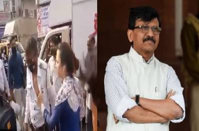 VIDEO : या बाईवर तात्काळ कारवाई करा, मुंबई पोलिसांच्या सन्मानाचा विषय, संजय राऊतांची मागणी