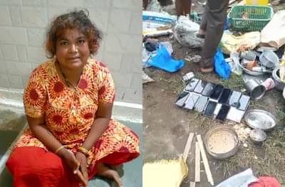 भिकारी महिलेच्या झोपडीत 10 महागडे मोबाईल, पोलीसही अवाक
