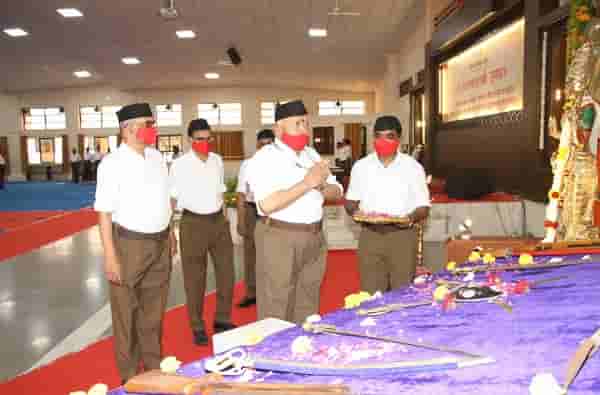 RSS Vijayadashami Utsav | कोरोनामुळे संपूर्ण समाज एकरुप झाला : मोहन भागवत