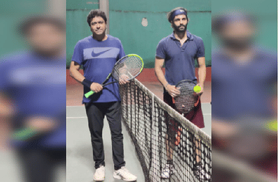 Raj And Amit Thackeray Tennis | राजपुत्राचा एकत्र टेनिसचा डाव!