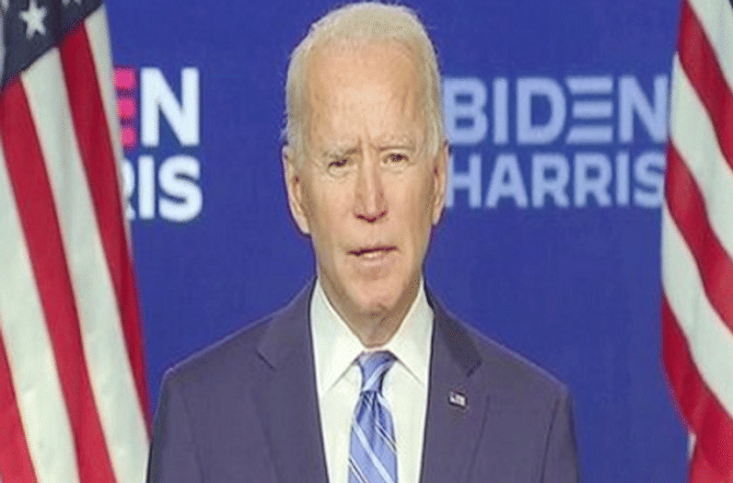 US Election 2020 : मी राष्ट्रध्यक्षपदाचं कर्तव्य नक्की पूर्ण करेन, अंतिम निकालाआधीच जो बायडन यांचा विजयी नारा
