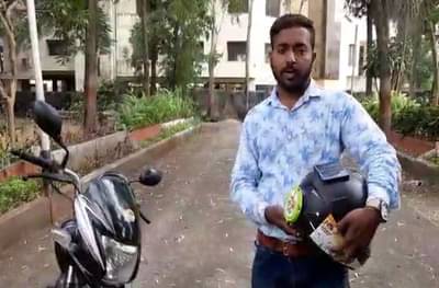 हेल्मेटने बाईकचा स्पीड कमी-जास्त, चोरीलाही आळा, सांगलीच्या पठ्ठ्याचा अवाक करणारा शोध