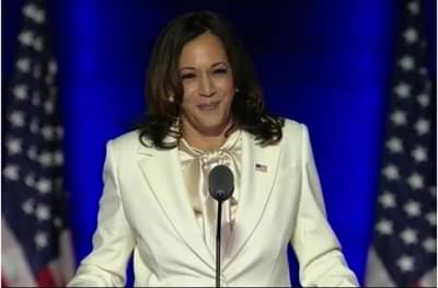 Kamala Harris | कमला हॅरिस यांच्याकडून विजयाचे श्रेय आईला, जो बायडन यांनाही धन्यवाद