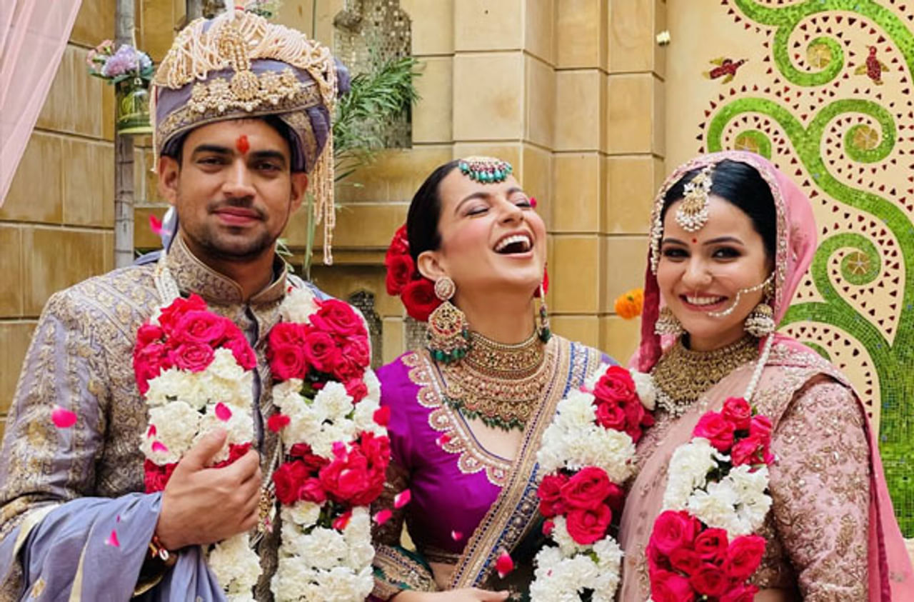 बॉलिवूड अभिनेत्री कंगना रनौत सध्या तिचा भाऊ अक्षतच्या लग्नसोहळ्यासाठी उदयपुरमध्ये आहे.