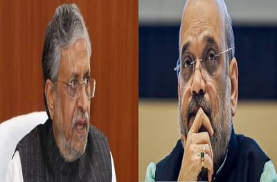 अमित शाहांना विमानतळावर भेटले, पण भाजप कार्यालयात एकत्र गेले नाहीत, सुशील कुमार मोदी खरंच नाराज?