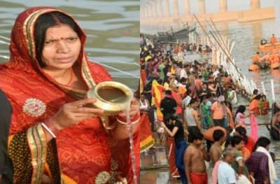 Photos | Chhath Puja 2020: छठ पूजेचं महापर्व सुरु, पाटणा येथे गंगा घाटावर गर्दी