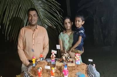 PHOTO : छत्रपती शिवाजी महाराजांच्या अफाट पराक्रमाची साक्ष, पोलीस दाम्पत्याकडून प्रतापगडाची हुबेहूब प्रतिकृती