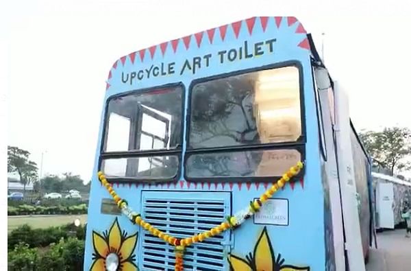Cycle toilet art buses in Navi Mumbai