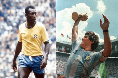 ‘एक दिवस आम्ही दोघं आकाशात एकत्र फुटबॉल खेळू’, माजी फुटबॉलपटू पेले यांची मॅरेडोना यांना श्रद्धांजली