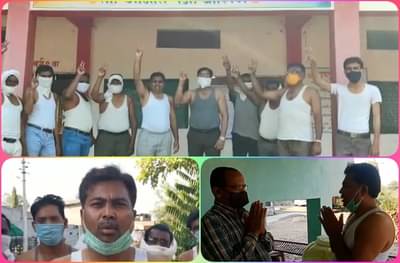 विधान परिषद निवडणूक: महात्मा गांधींचा आदर्श घेत वाशिमच्या उपेंद्र पाटलांचे विना शर्ट प्रचार अभियान